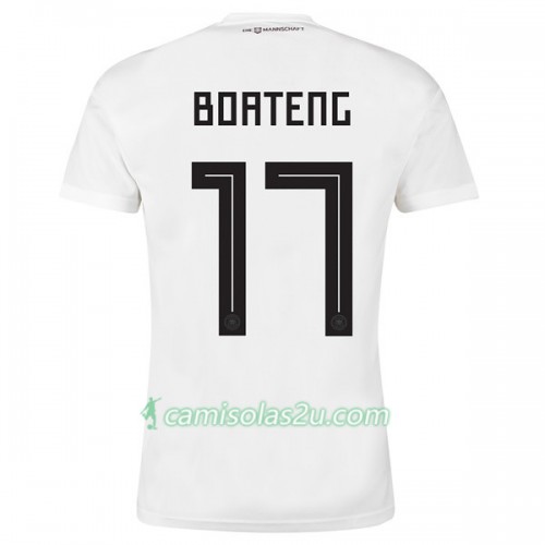 Camisolas de Futebol Alemanha Boateng 17 Equipamento Principal Copa do Mundo 2018 Manga Curta Camisolas de Futebol Alemanha Boateng 17 Equipamento Principal Copa do Mundo 2018 Manga Curta